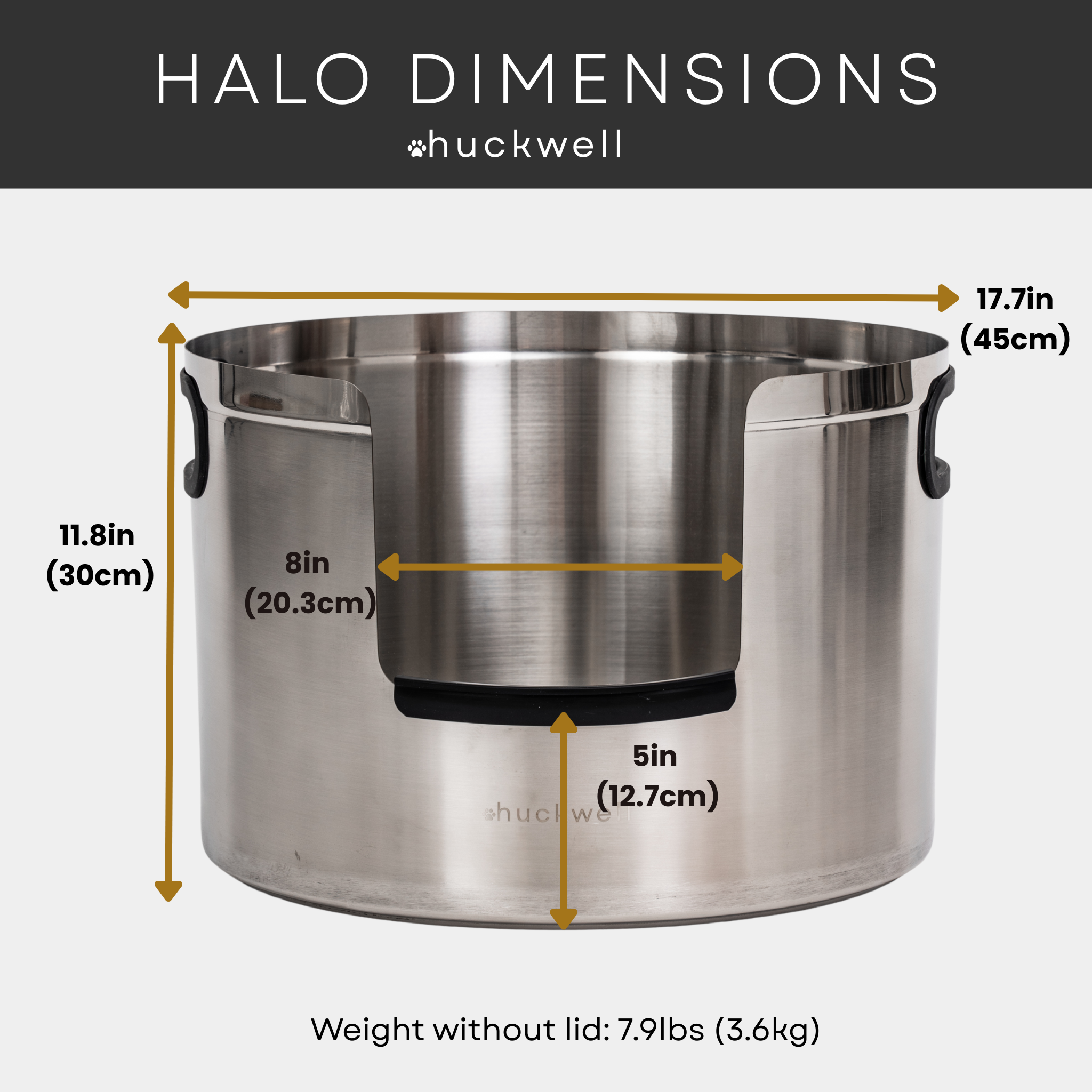 Halo 304 Stainless Steel Cat Litter Box: Arctic